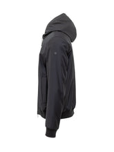Duno Giacca Nera con Cappuccio in Tessuto Tecnico - Abbigliamento Uomo | Lidia Shopping