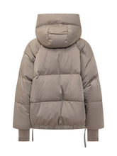 Duno Piumino Beige con Cappuccio Imbottito - Abbigliamento Donna | Lidia Shopping