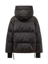 Duno Piumino Nero con Cappuccio Imbottito - Abbigliamento Donna | Lidia Shopping