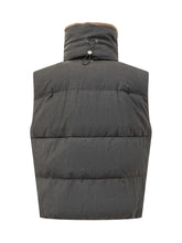 Duno Gilet Imbottito Grigio con Interno in Pelliccia - Abbigliamento Donna | Lidia Shopping