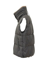 Duno Gilet Imbottito Grigio con Interno in Pelliccia - Abbigliamento Donna | Lidia Shopping