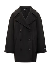 Duno Cappotto Doppiopetto Oversize Nero - Abbigliamento Donna | Lidia Shopping