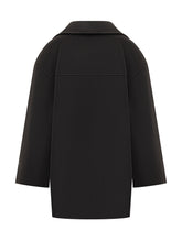 Duno Cappotto Doppiopetto Oversize Nero - Abbigliamento Donna | Lidia Shopping