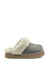 UGG Pantofole W Disquette in Shearling Grigio - Collezione Happy Birthday | Lidia Shopping