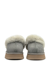 UGG Pantofole W Disquette in Shearling Grigio - Collezione Happy Birthday | Lidia Shopping