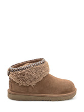 UGG Stivaletti Maxicurly in Camoscio Castagna - Bambini | Lidia Shopping
