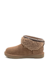 UGG Stivaletti Maxicurly in Camoscio Castagna - Bambini | Lidia Shopping