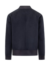 Amaranto Blue Wool Bomber with Zip - Amaranto | Lidia Shopping