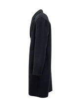 Amaranto Blue Wool Coat with Buttons - Amaranto | Lidia Shopping