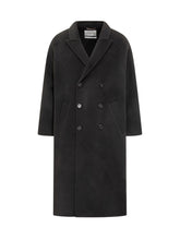 Amaranto Cappotto Doppiopetto Nero in Lana - Abbigliamento Uomo | Lidia Shopping