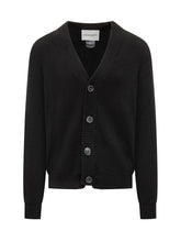 Amaranto Cardigan in Lana Nero con Bottoni - Abbigliamento Uomo | Lidia Shopping