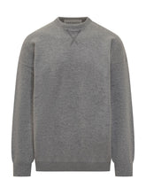 Amaranto Maglione Grigio Girocollo con Dettaglio X - Abbigliamento Uomo | Lidia Shopping