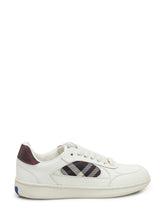 Burberry Sneakers Basse in Pelle con Dettaglio Check - Burberry | Lidia Shopping