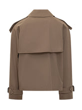 Burberry Short Double-Breasted Beige Trench - Burberry | Lidia Shopping