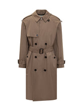 Burberry Long Double-Breasted Beige Trench - Burberry | Lidia Shopping