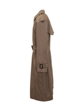 Burberry Long Double-Breasted Beige Trench - Burberry | Lidia Shopping