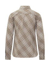 Camicia Burberry con Motivo Check Beige - Abbigliamento Donna | Lidia Shopping