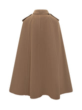 Burberry Wool Cape with Belt in Camel - Burberry | Lidia Shopping