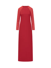 Alberta Ferretti Abito Rosso con Maniche Velate - Abbigliamento Donna | Lidia Shopping