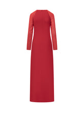Alberta Ferretti Abito Rosso con Maniche Velate - Abbigliamento Donna | Lidia Shopping