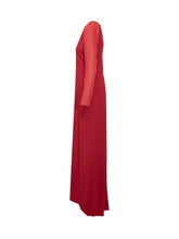 Alberta Ferretti Abito Rosso con Maniche Velate - Abbigliamento Donna | Lidia Shopping