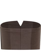Alberta Ferretti Top Bustier Marrone con Ricami Gioiello - Abbigliamento Donna | Lidia Shopping