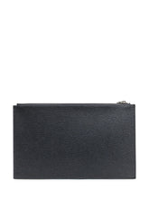 Orciani Black Grained Leather Pouch - Collezione Happy Birthday | Lidia Shopping