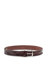 Orciani Brown Leather Belt with Metal Buckle - Collezione Happy Birthday | Lidia Shopping