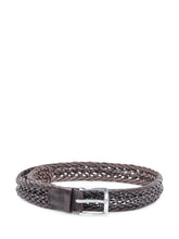 Orciani Brown Braided Leather Belt - Collezione Happy Birthday | Lidia Shopping