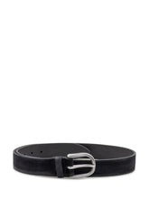 Cintura in Pelle Scamosciata Orciani con Fibbia in Metallo - Accessori Uomo | Lidia Shopping