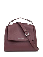 Orciani Borsa in Pelle Bordeaux con Patta e Manico Superiore - Borse A Mano Donna | Lidia Shopping