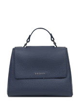 Orciani Borsa in Pelle Blu con Patta e Manico Superiore - Borse A Mano Donna | Lidia Shopping