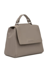 Orciani Borsa in Pelle Taupe con Patta e Manico Superiore - Borse A Mano Donna | Lidia Shopping