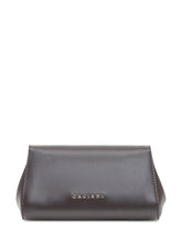 Orciani Pochette in Pelle Marrone con Dettaglio Catena Dorata - Borse A Mano Donna | Lidia Shopping