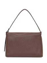 Orciani Brown Leather Shoulder Bag with Flap - Collezione Happy Birthday | Lidia Shopping