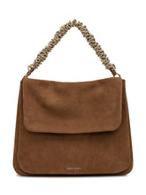 Orciani Brown Suede Shoulder Bag with Chain Handle - Collezione Happy Birthday | Lidia Shopping