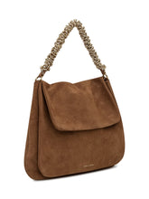 Orciani Brown Suede Shoulder Bag with Chain Handle - Collezione Happy Birthday | Lidia Shopping