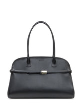 Orciani Borsa in Pelle Nera a Mano con Dettaglio Logo - Borse A Mano Donna | Lidia Shopping