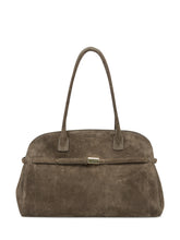 Orciani Borsa in Pelle Scamosciata Taupe con Manici - Borse A Mano Donna | Lidia Shopping