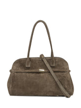 Orciani Borsa in Pelle Scamosciata Taupe con Manici - Borse A Mano Donna | Lidia Shopping