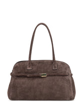 Orciani Borsa in Pelle Scamosciata Marrone con Manici - Borse A Mano Donna | Lidia Shopping