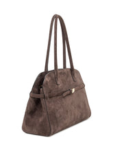 Orciani Borsa in Pelle Scamosciata Marrone con Manici - Borse A Mano Donna | Lidia Shopping