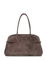 Orciani Borsa in Pelle Scamosciata Marrone con Manici - Borse A Mano Donna | Lidia Shopping
