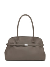 Orciani Taupe Leather Handbag with Metal Detail - Collezione Happy Birthday | Lidia Shopping