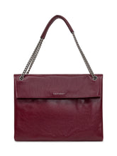 Orciani Borsa a Spalla in Pelle Bordeaux con Catena - Borse A Spalla Donna | Lidia Shopping