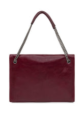 Orciani Borsa a Spalla in Pelle Bordeaux con Catena - Borse A Spalla Donna | Lidia Shopping