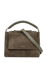 Orciani Green Suede Bag with Braided Handle - Collezione Happy Birthday | Lidia Shopping