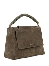 Orciani Green Suede Bag with Braided Handle - Collezione Happy Birthday | Lidia Shopping