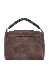 Orciani Brown Suede Bag with Braided Handle - Collezione Happy Birthday | Lidia Shopping