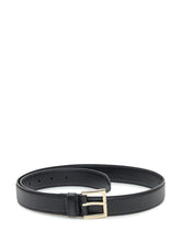 Orciani Cintura in Pelle Nera con Fibbia Dorata - Accessori Donna | Lidia Shopping